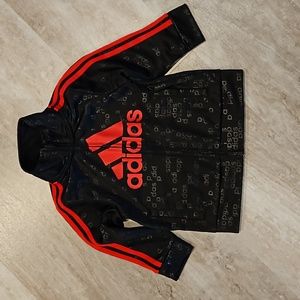 Adidas 12mo matching track suit Black/Red